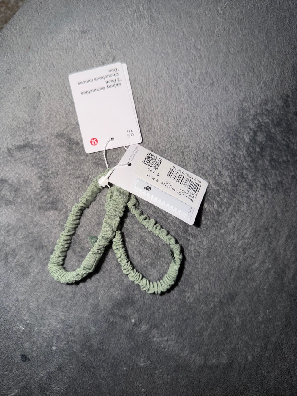 lululemon athletica Light Sage Green Hair Tie Duo